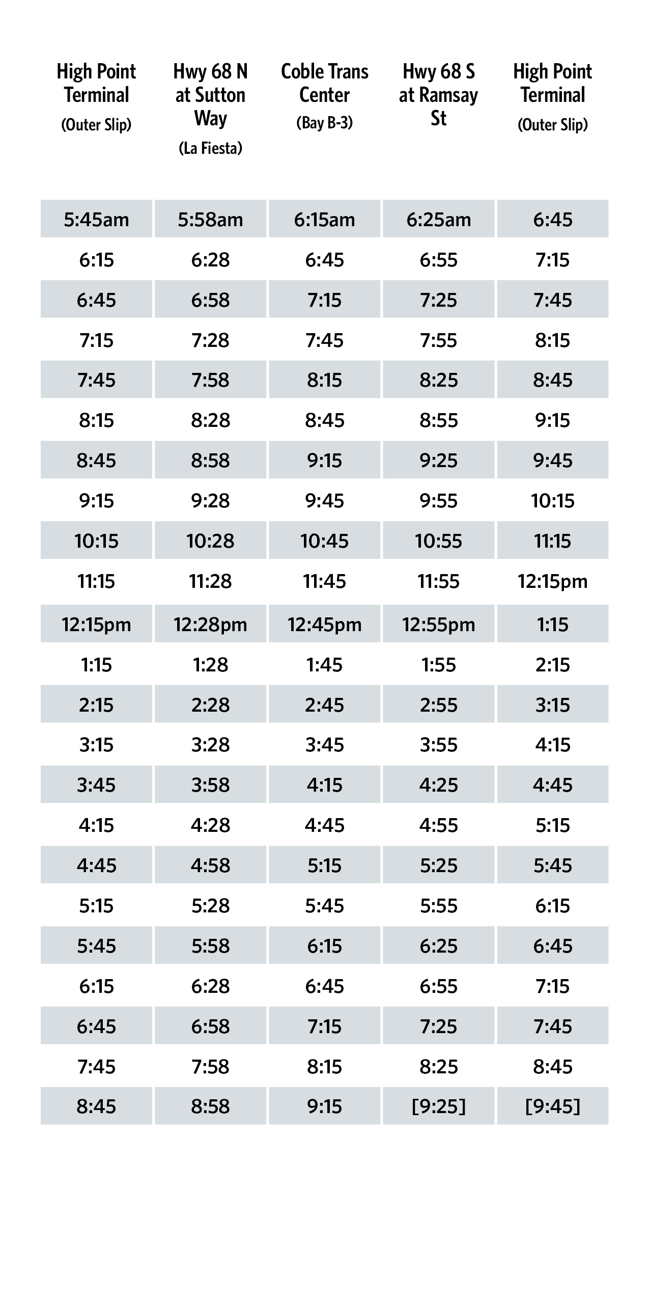 Route3schedule