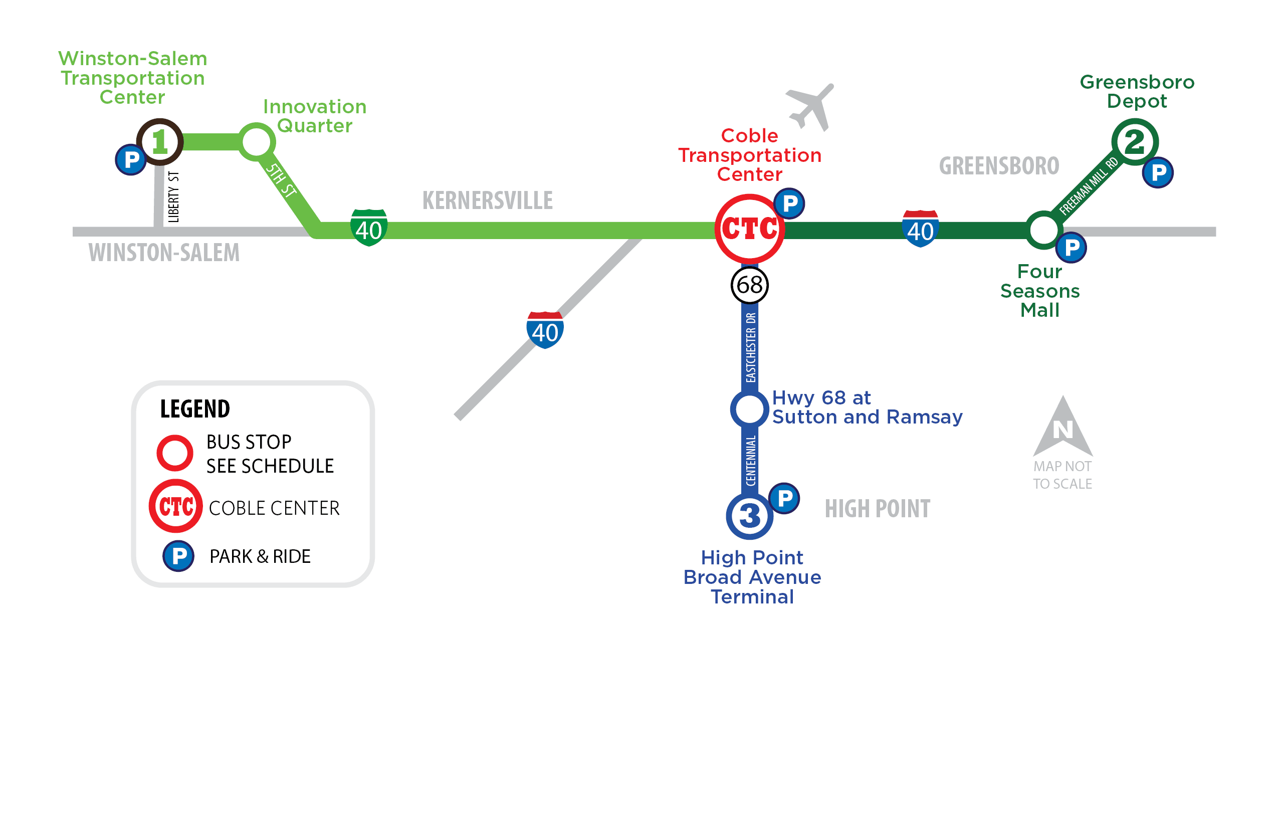Route 1,2,3 Map